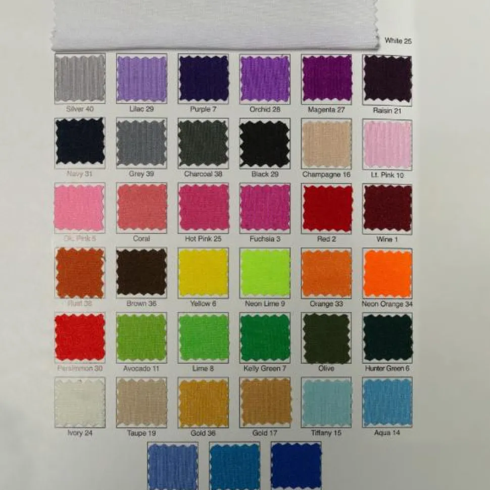 210 GSM Better Quality/Best Value Ruched Chair Cover By Eastern Mills - Spandex/Lycra - Many Color Options !