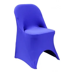 200 GSM Grade A Quality Folding Chair Cover By Eastern Mills - Spandex/Lycra - Royal Blue