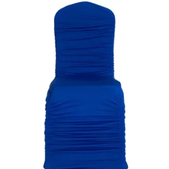 200 GSM Grade A Quality Ruched Chair Cover By Eastern Mills - Spandex/Lycra - Royal Blu