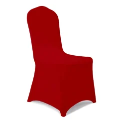 200 GSM Grade A Quality Spandex (Lycra) Banquet & Wedding Chair Cover By Eastern Mills in Red Color