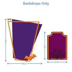 Halloween 2 Foam Core Birthday Backdrop Kit by PopScene™