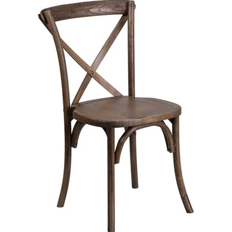 HERCULES Series - Wooden Crossback Chair - Early American