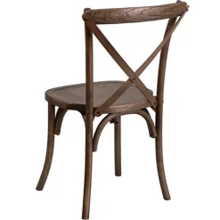 HERCULES Series - Wooden Crossback Chair - Early American
