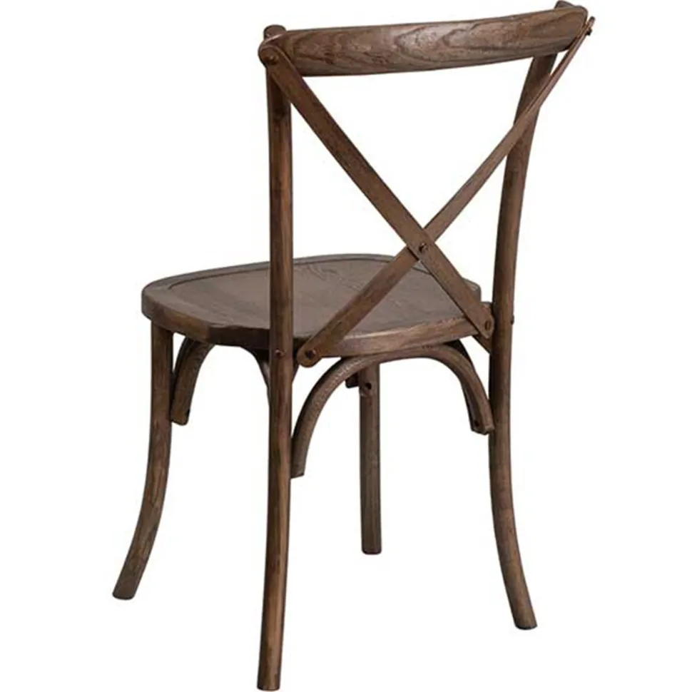 HERCULES Series - Wooden Crossback Chair - Early American