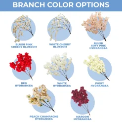 HUGE 13ft Fake White Hydrangea Tree - 60 Interchangeable Branches! | ModTree™ Collection