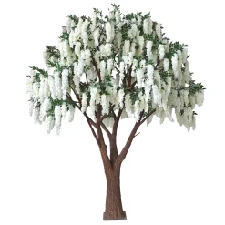HUGE 13ft Fake White Wisteria Tree - 60 Interchangeable Branches! | ModTree™ Collection