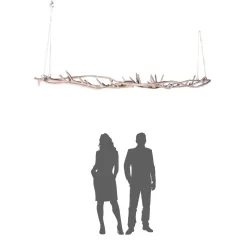 HUGE Hanging Greenery & Floral Chandelier (14FT Long) - 45 Interchangeable Branches for Ceiling Hanging Florals| ModTree™ Collection