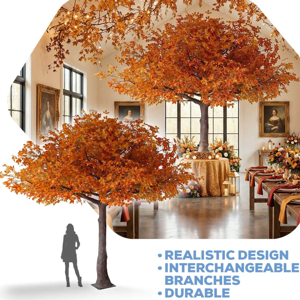 HUGE LUXE 13ft Fake Fall Autumn Leaf Tree - 150 Interchangeable Branches! | ModTree™ Collection
