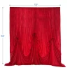 14'H x 12'W Panne Velvet Dramatic Drape Pre Sewn Backdrop Kit - Select your Color