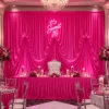 12'H x 12'W Poly Stretch Dramatic Drape Pre Sewn Backdrop Kit - Select your Color