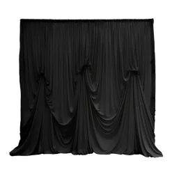 12'H x 12'W Spandex Dramatic Drape Pre Sewn Backdrop Kit - Select your Color