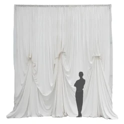 14'H x 12'W Spandex Dramatic Drape Pre Sewn Backdrop Kit - Select your Color