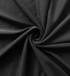 *IFR* Poly Stretch / Scuba Cloth Drape Panel w/ Sewn Rod Pocket (IFR) - Black