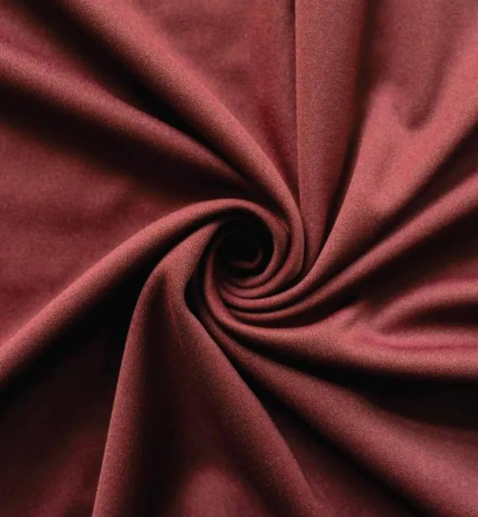 *IFR* Poly Stretch / Scuba Cloth Drape Panel w/ Sewn Rod Pocket (IFR) - Burgundy