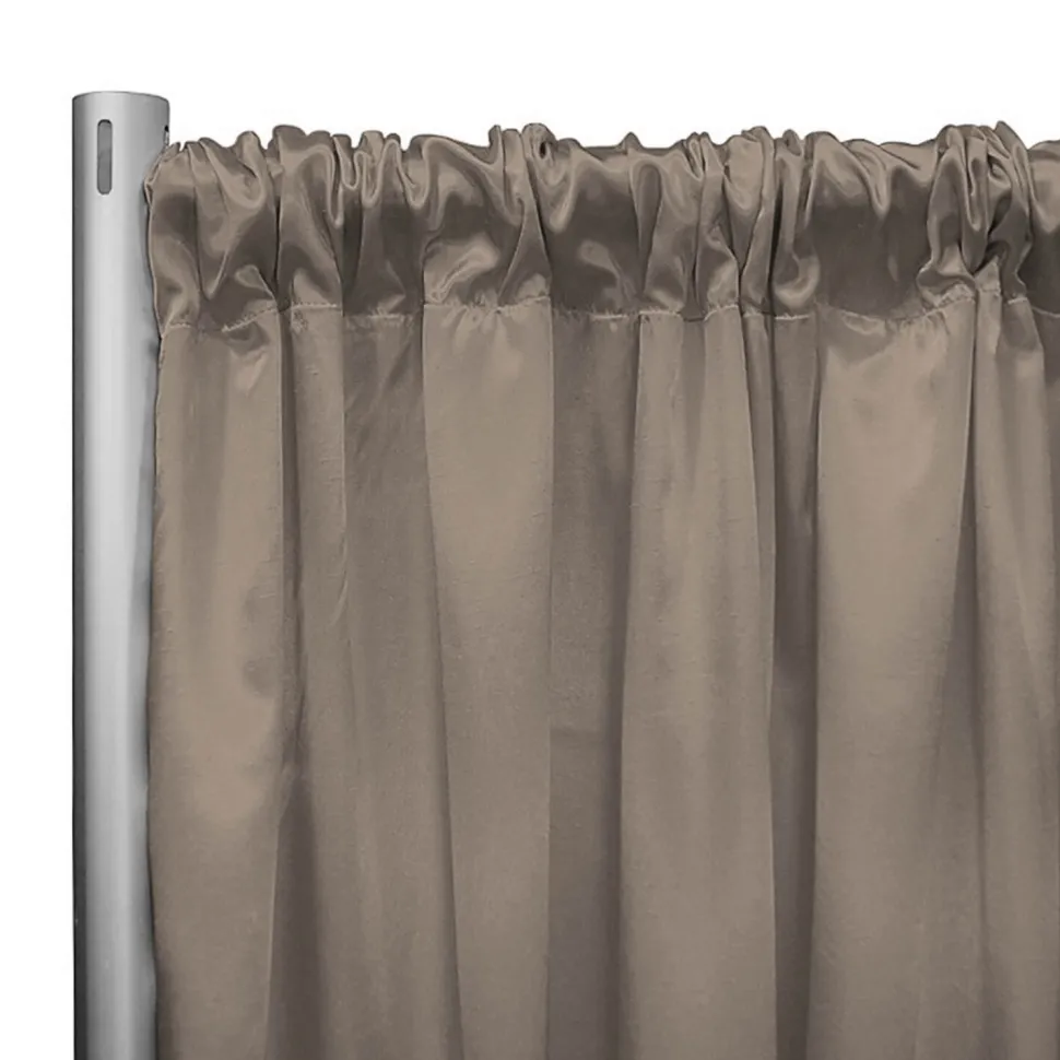 *IFR* 60" Wide Elite Taffeta Drape Panel by Eastern Mills w/ 4" Sewn Rod Pocket - Vanilla