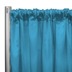 *IFR* 60" Wide Elite Taffeta Drape Panel by Eastern Mills w/ 4" Sewn Rod Pocket - Pearl Blue