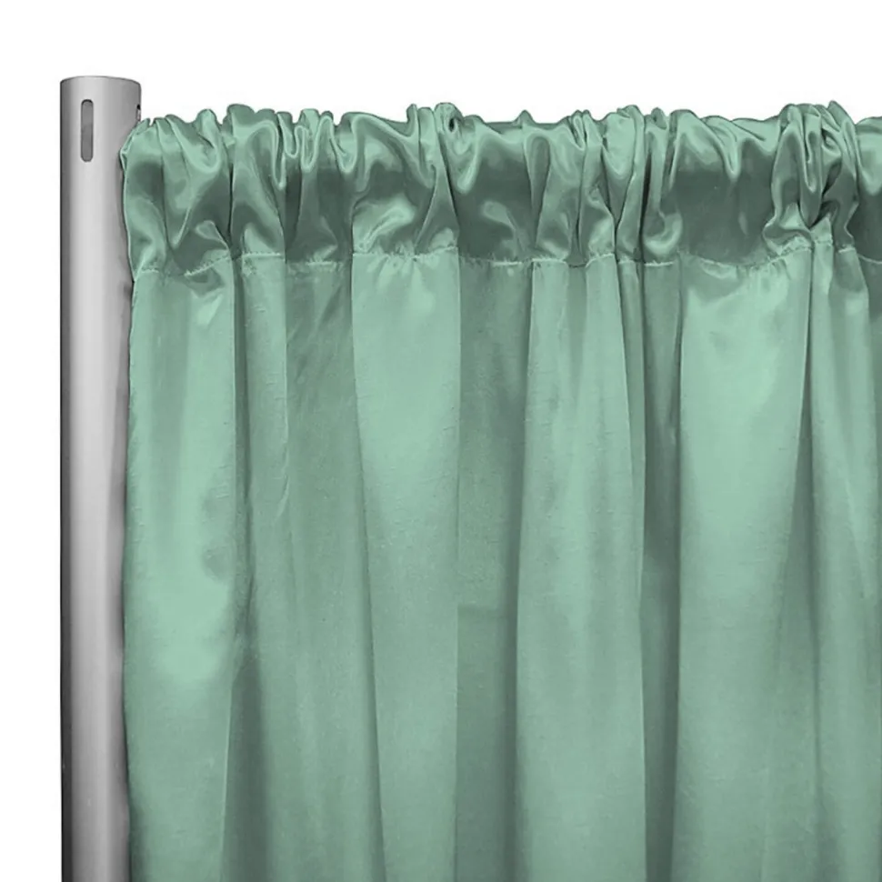 *IFR* 60" Wide Elite Taffeta Drape Panel by Eastern Mills w/ 4" Sewn Rod Pocket - Pistachio