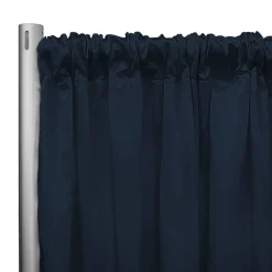 *IFR* 60" Wide Elite Taffeta Drape Panel by Eastern Mills w/ 4" Sewn Rod Pocket - Charcoal Grey