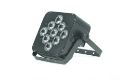 5 in 1 Battery Powered, Wireless DMX Flat LED Light - 6 Pack - FREE RECHARGING FLIGHT CASE