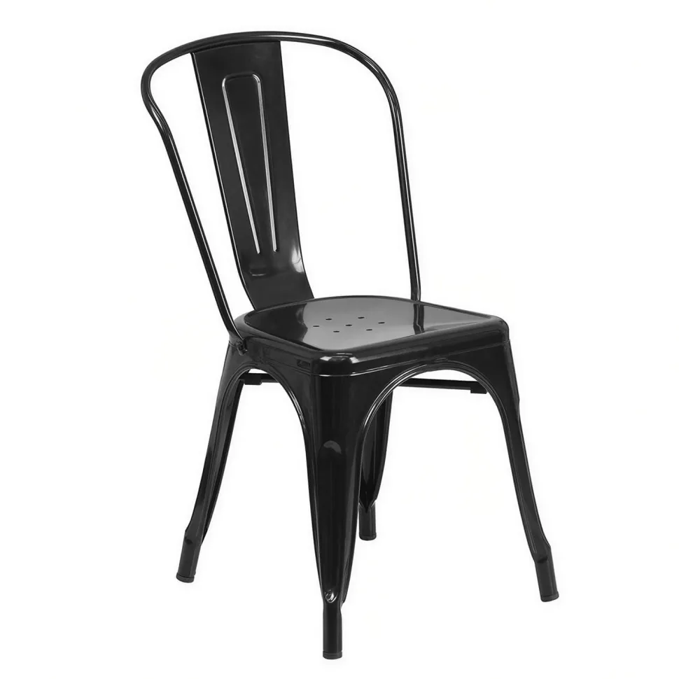 Indoor / Outdoor Stacking Chair - Black