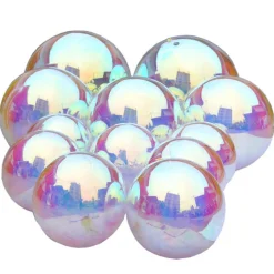 Iridescent Giant Inflatable Mirror Ball Sphere – Maxorb™ Reflective Ceiling Event Decor – Commercial Installation Sizes