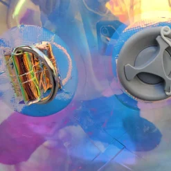 Iridescent Giant Inflatable Mirror Ball Sphere – Maxorb™ Reflective Ceiling Event Decor – Commercial Installation Sizes