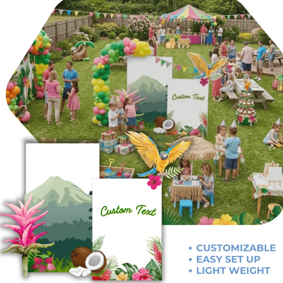 Island Bloom Foam Core Backdrop Kit by PopScene™