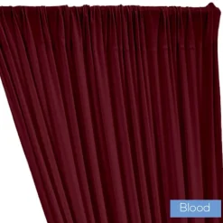 ITY Stretch Drape w/ Sewn Rod Pocket - Blood