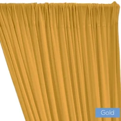 ITY Stretch Drape w/ Sewn Rod Pocket - Gold