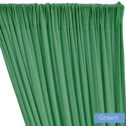 ITY Stretch Drape w/ Sewn Rod Pocket - Green