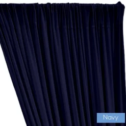 ITY Stretch Drape w/ Sewn Rod Pocket - Navy