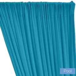 ITY Stretch Drape w/ Sewn Rod Pocket - Pool