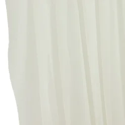 Ivory Sheer Chiffon Valance Curtain – Curved Backdrop Swag Topper with Rod Pocket (4ft Wide x 4ft, 5ft, 6ft Height Options)