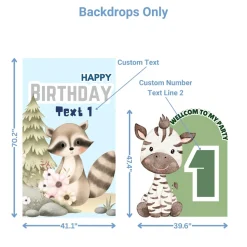 Jungle Safari Foam Core Birthday Backdrop Kit by PopScene™