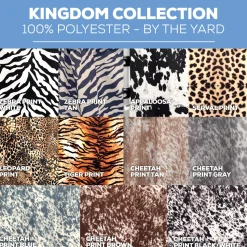 Kingdom Collection Tablecloth by Eastern Mills - Serval Print - Many Size Options