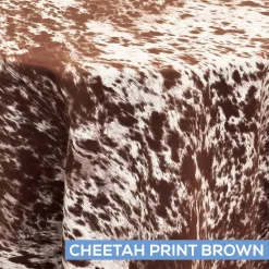 Kingdom Collection Tablecloth by Eastern Mills - Cheetah Print Brown - Many Size Options