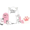 Kitty Cat Foam Core Birthday Backdrop Kit by PopScene™