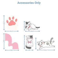 Kitty Cat Foam Core Birthday Backdrop Kit by PopScene™