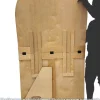 Large Angled Arch Collapsing Chiara Wall Panel - Right Leaning - Select Your Size!