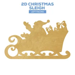Large Christmas Santa Sleigh