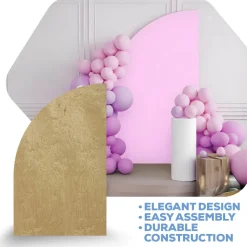 Large Half Arch Collapsing Chiara Wall Panel - Right Leaning - Select Your Size!