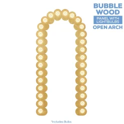 Large Open Arch Bubble Collapsing Chiara Wall Panel W/ Bulbs - Select Your Size!