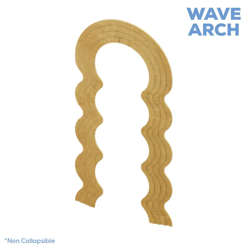 Large Open Wavy Chiara Wall Arch Panel - Select Your Size!