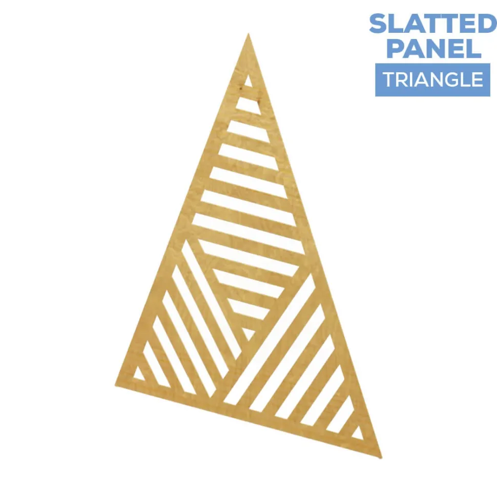 Large Triangle Slatted Chiara Wall Panel - Select Your Size!