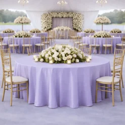 Lavender La Petite France Jacquard Tablecloth - Multiple Size Options