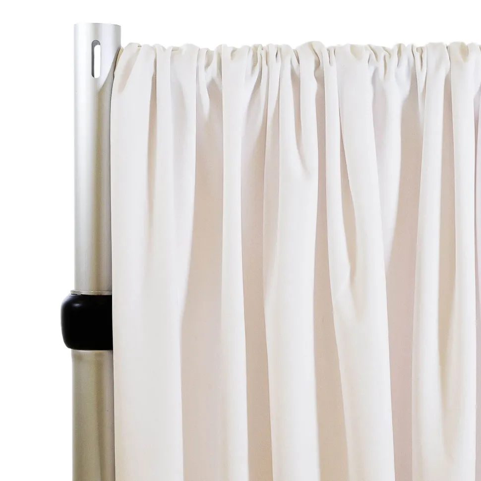 Lavish Velvet Wide Width Drape w/ Sewn Rod Pocket - Snow