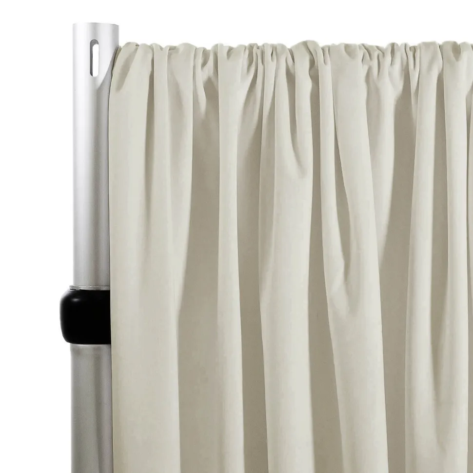 Lavish Velvet Wide Width Drape w/ Sewn Rod Pocket - Sand