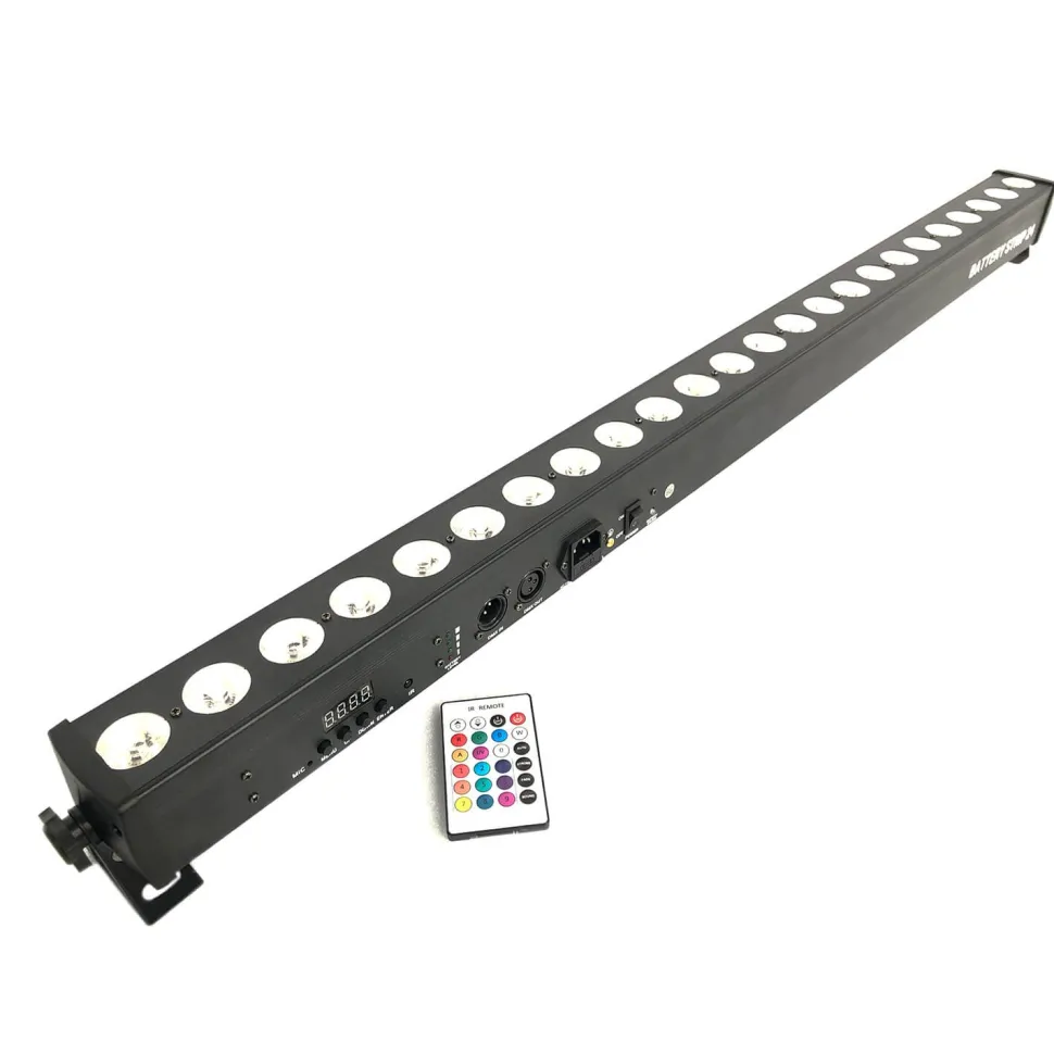 LED DMX Light Bar "Super Bright" 3.5ft 6-in-1 RGBWA+UV - Produces Any Color!