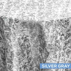 Le Krisel Tablecloth by Eastern Mills - Silver Gray - Many Size Options