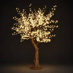 Lighted Cherry Blossom LED Tree - AC Adapter - 960 LEDs - Warm White- 8FT Tall
